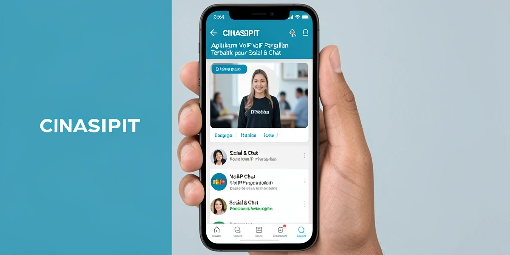 Antarmuka CINASIPIT yang menarik untuk panggilan VoIP.