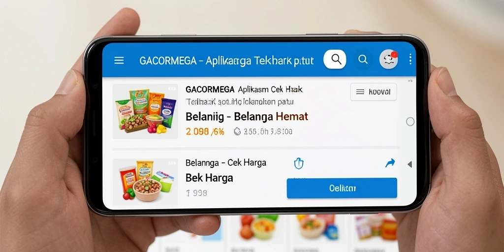 Antarmuka GACORMEGA menampilkan fungsi Cek Harga yang sederhana dan efektif.