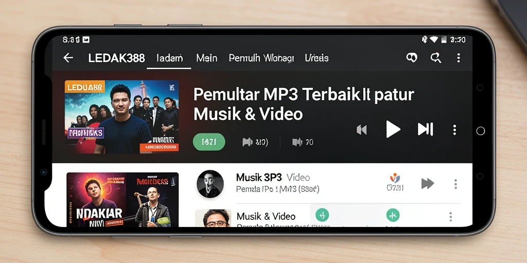 Antarmuka pengguna aplikasi LEDAK388 yang modern dan mudah digunakan.